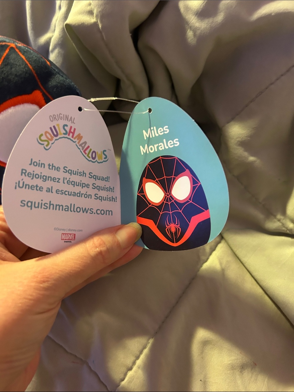 Marvel Miles Morales Plush Squishmallow - Black, Red & White - Picture 3 of 7